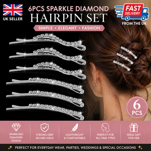 Pair silver crystal - 6p,