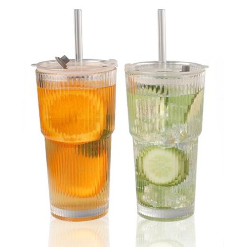 Pack 600ml stripe glass - pack, with