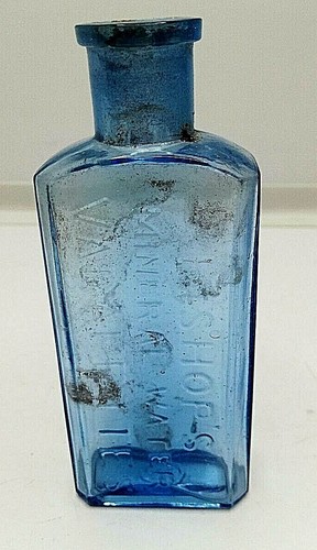 Ice blue old - ice, botlle
