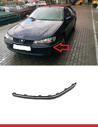New front bumper left moulding - new,