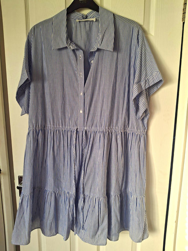 Primark blue white striped - blue,