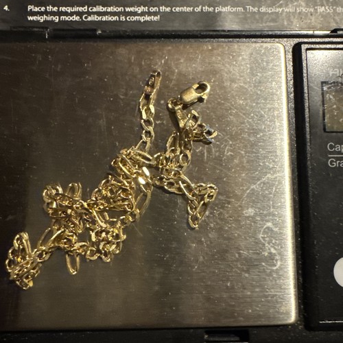 Figaro inch chain - 16, 10k