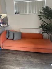 Stylish Orange suede Fabric