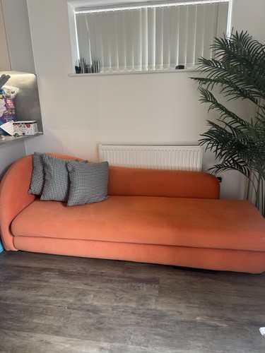 Stylish orange suede - orange,