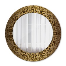 Ornate Round Mirror With
