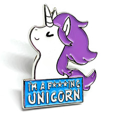 Unicorn Pin Badge - I'm A
