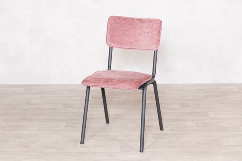 Chenille fabric dining chair - fabric,