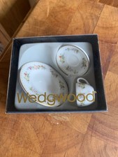 Wedgwood Mirabelle Miniature Plate, Cup & Saucer. Boxed