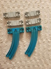 Tomy Trackmaster, Thomas and Friends Blue Track x2 Plys 4x Bridge Risers 