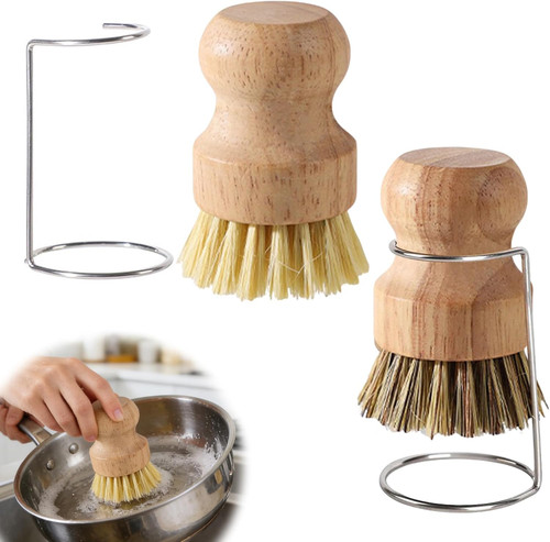 2sets bamboo palm brush - palm, with