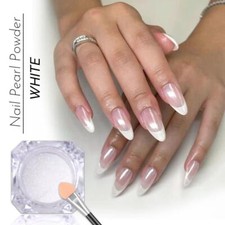 Translucent White Nail Shimmer