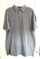 Mens One True Saxon Grey Cotton Polo Shirt Size XL uk