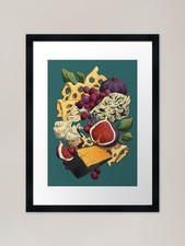 Cheese Plate Framed Art Print