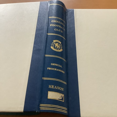 Chelsea programme binder used - chelsea,