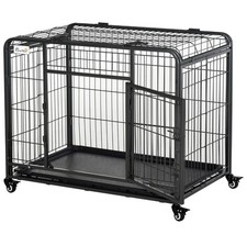PawHut Metal Dog Cage Kennel
