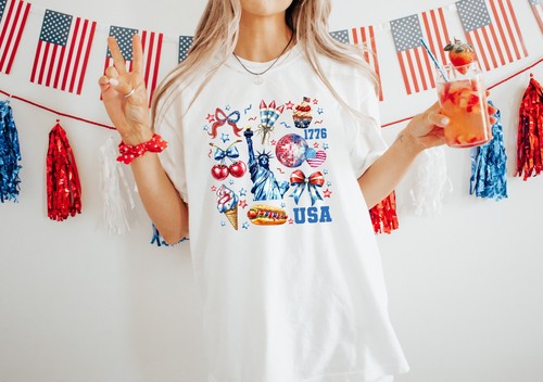 Coquette 4th july shirt - july,