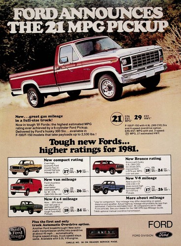 1981 ford pickup trucks - 1981, f100