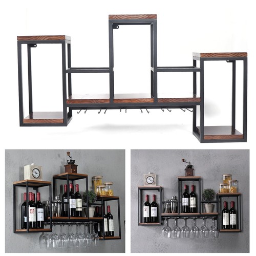 Wall mounted metal bar wine - bar,