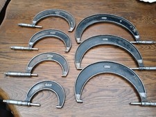Starrett metric External Micrometer set 436, 7 pieces
