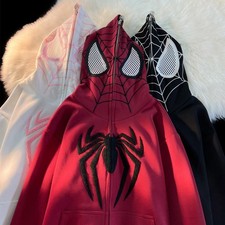 Fashionable Men Women Retro Spider - Man Hoodie Sweatshirt Cool Loose Coat