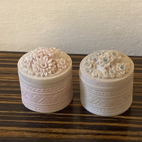 Trinket pots decorative floral - pots,