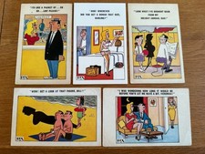 Five Comic Postcards Constance Signed REX