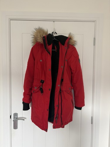 Superdry red parka - red,