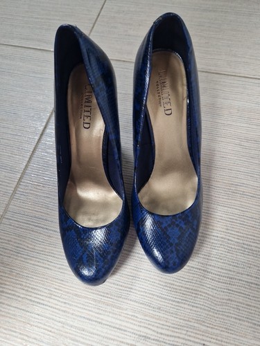 Women navy blue - navy, heel