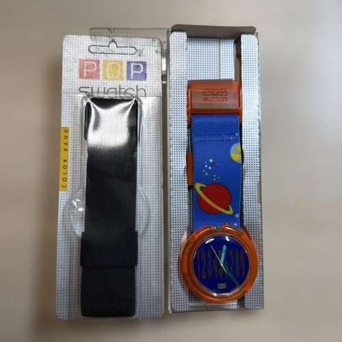 Pop swatch watch with - with, planet