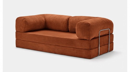 Teddy sofa rust corduroy - -,