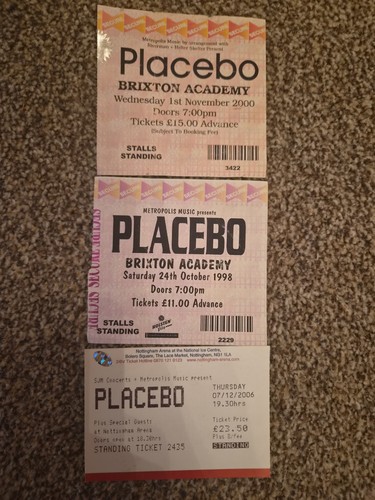 Placebo concert tickets - placebo,