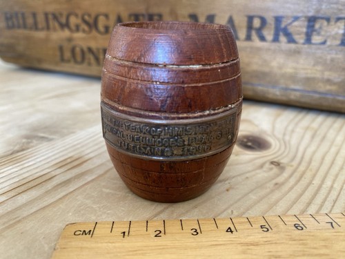 Antique hms iron duke teak - hms,