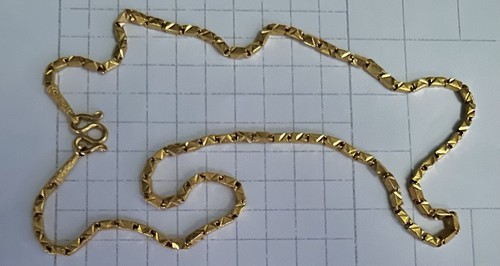 999 24k gold handmade chain - 24k,
