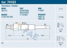 GLOW PLUG FITS: FITS FOR FIAT