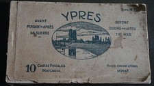 YPRES 10 POSTCARDS SET  NO 3 BOOK BEFORE DURING AND AFTER THE WAR