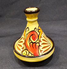 Vintage Mini Moroccan Tajine Tagine HANDMADE Terracotta Red Clay Pottery 3.75" T