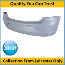 VW Polo Rear Bumper Primed With 4 Sensor Holes Standard Models 2014-2017 New