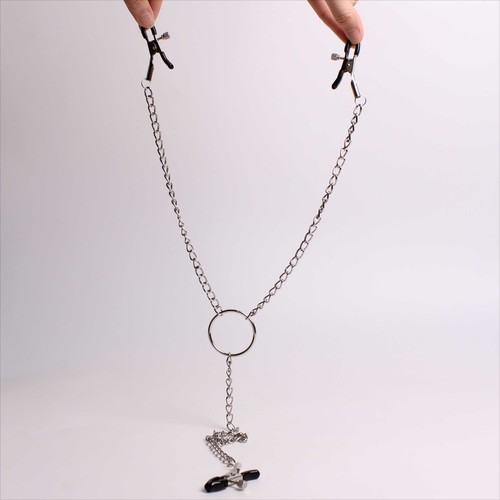 Metal breast clamps clip with - breast,