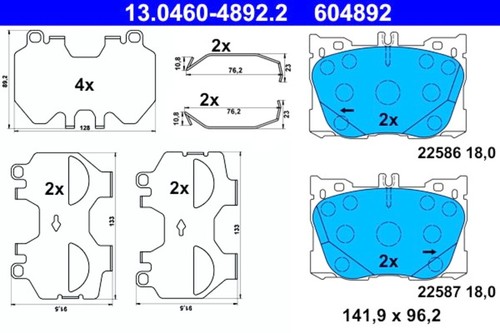 Disc brake pad - disc,