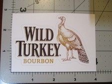 WILD TURKEY BOURBON kentucky frontier whiskey distillery STICKER decal empty