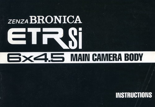 Bronica etrsi 6x4 main - bronica, 6x4.5