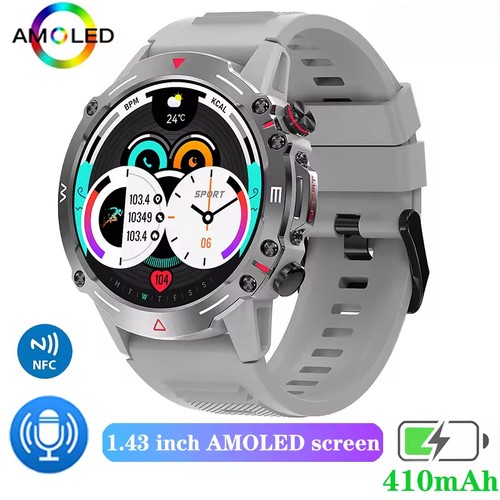 2026 military nfc smart watch - military,
