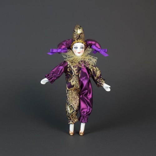 Pierrot clown doll handmade - pierrot,