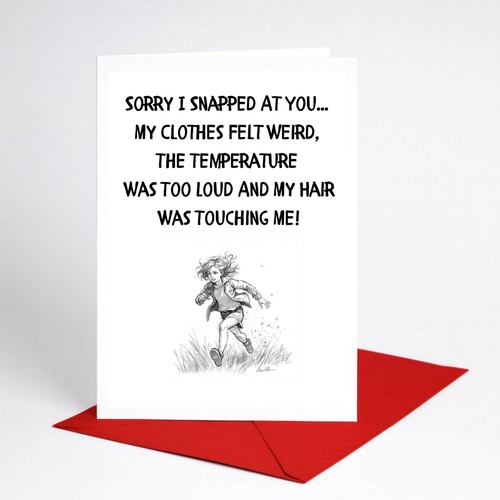 Sorry card neurodivergent adhd - neurodivergent,