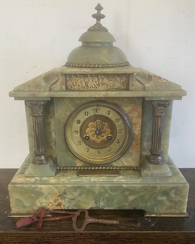 Antique french green onyx - green,
