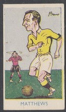1953 A.J. DONALDSON SPORTS FAVOURITES STANLEY MATTHEWS No 12 BLACKPOOL F.C