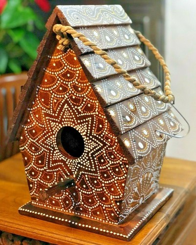 Ornate wooden nesting box - ornate,