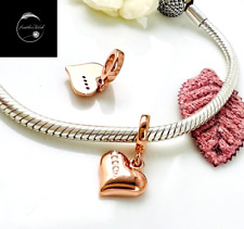 Rose Gold Love Heart Charm