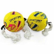 Sportspet Natural Rubber Dog Puppy Football Kick Throw Launch Fetch Play 2 Sizes