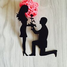 Proposal Couple Wedding Metal Cutting Dies Scrapbook Craft Blade Punch Stencils